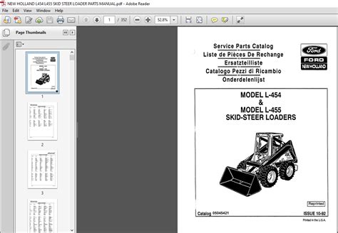 new holland l425 skid steer specs|new holland l425 parts manual.